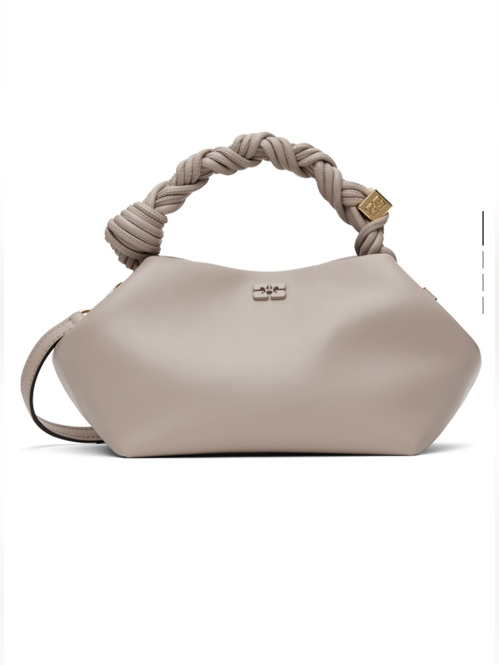 GANNI Taupe Small Bou Bag